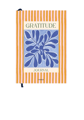 Papier Stay Grounded Hardcover Gratitude Journal in Orange.