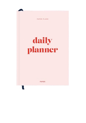 Papier Joy Hardcover Daily Planner in Pink.