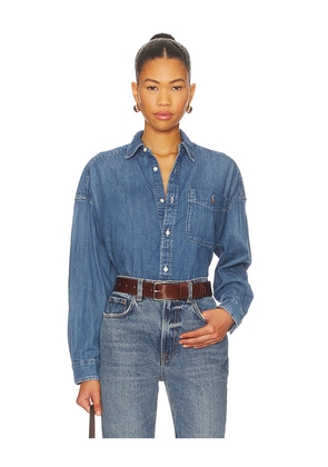 Polo Ralph Lauren Denim Long Sleeve Button Shirt in Blue. Size M. Also in S, XL.