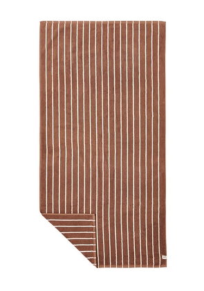 Slowtide Koko Plush Bath Towel in Brown.