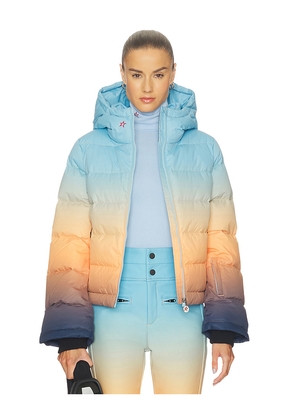 Perfect Moment Polar Flare Ski Jacket II in Blue,Orange. Size L. Also in M, S, XS.