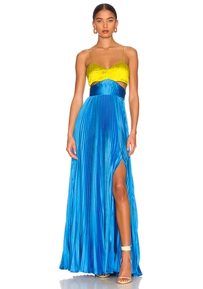 AMUR Elodie Gown in Blue. Size 2. Also in 8.