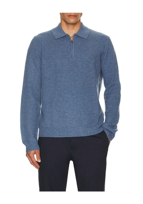 Rails Monty Quarter Zip Polo in Blue. Size S. Also in XL/1X.