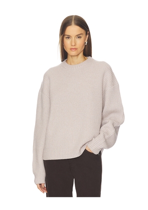 SRG Madisyn Classic Knit Crewneck in Grey. Size L. Also in M, S, XL, XS, XXS.