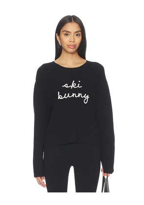 Stitches & Stripes Ski Bunny Pullover in Black. Size M. Also in S, XS.
