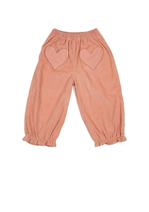Wild Wawa Heart Pocket Pants in Rose. Size 2/3. Also in 3/4, 5/6.