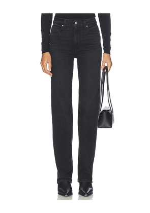 PAIGE Stevie Straight Jeans in Black. Size 25. Also in 31, 33, 34.