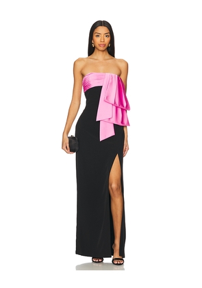 AMUR Melodie Bow Gown in Black. Size 6. Also in 2, 8.