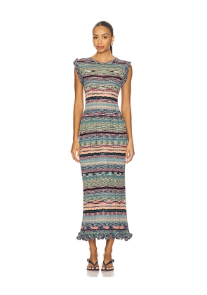 Ulla Johnson Ajak Sleeveless Knit Midi Dress in Blue. Size M. Also in XL.