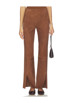 Theory Slit Pant in Brown. Size 0. Also in 00, 10, 2, 4, 6, 8.