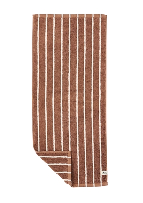 Slowtide Koko Plush Hand Towel in Brown.