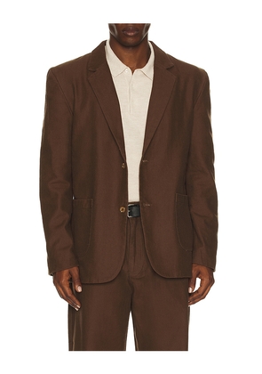 Rhythm Palmer Blazer in Brown. Size L. Also in M, S, XL/1X.