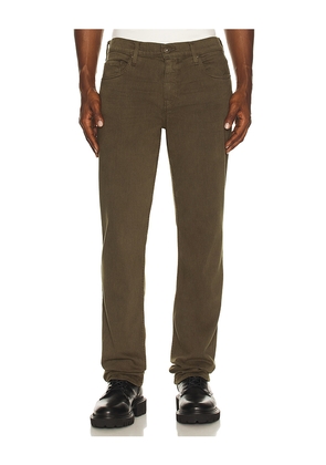 PAIGE Normandie Straight in Olive. Size 30. Also in 31, 32, 34, 36.