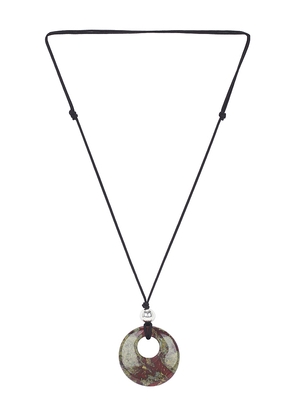 SHASHI Aube Pendant Necklce in Green,Red.