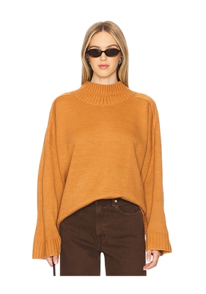 WeWoreWhat Oversized Funnel Neck Sweater in Brown. Size S. Also in XXS.
