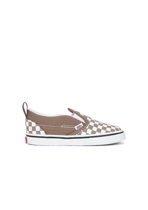 Vans Toddlers Slip-On V in Brown. Size 8. Also in 8.5.