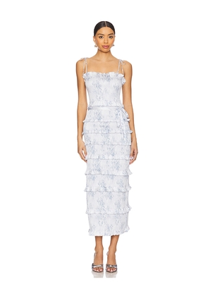 V. Chapman Lily Midi Dress in Baby Blue. Size 0. Also in 2, 6.