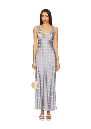 WeWoreWhat Ruched Cup Slip Maxi Dress in Slate. Size 2. Also in 4.