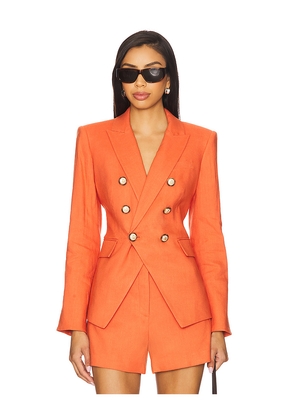 Veronica Beard Miller Dickey Jacket in Orange. Size 10. Also in 4, 8.