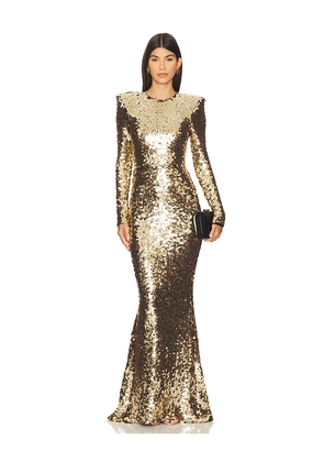 Zhivago Lumen Gown in Metallic Gold. Size 12. Also in 2, 8.
