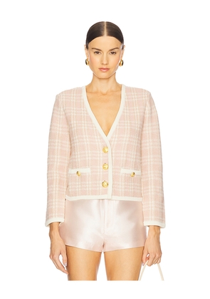 Veronica Beard Claudine Knit Jacket in Pink. Size S. Also in XS.