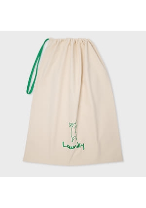 Paul Smith Ecru Cotton Laundry Bag White