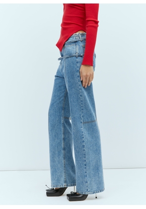 Jacquemus La De Nimes Caraco Jeans - Woman Jeans Blue 27