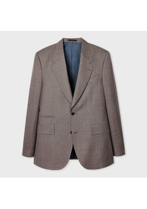 Paul Smith Brown Mix-Up Check Wool Blazer