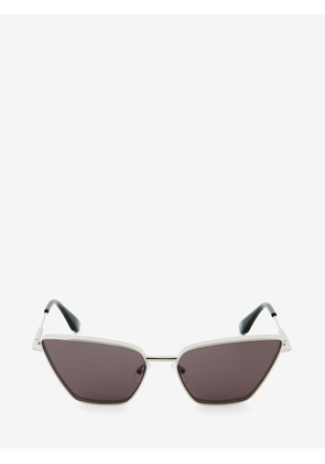 ALEXANDER MCQUEEN - Metal T-Bar Cat-eye Sunglasses - Item 821690I33301030