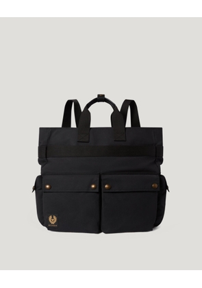 Belstaff Trialmaster 2-way Tote Unisex's Waxed Cotton Black Size One Size