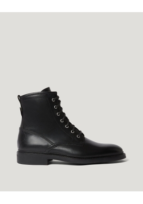 Belstaff Shelton Boot Smooth Leather Black Size UK 7