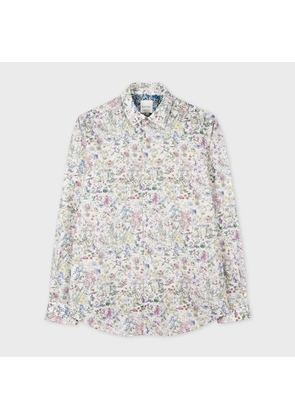 Paul Smith Tailored-Fit White 'Liberty Floral' Shirt