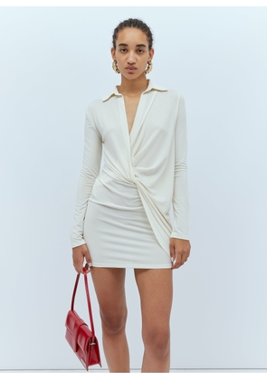 Jacquemus La Robe Bahia Jersey Dress - Woman Dresses Cream Xxs
