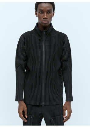 Homme Plissé Issey Miyake Pleated Sweater - Man Jackets Black 4