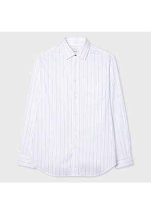 Paul Smith Modern-Fit White Fine Stripe Cotton Shirt