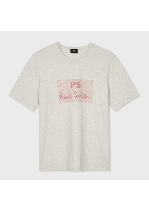 PS Paul Smith White Cotton 'Stripe Logo' T-Shirt