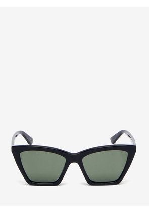 ALEXANDER MCQUEEN - Spike Geometric Cat-eye Sunglasses - Item 841637J07491056