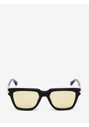 ALEXANDER MCQUEEN - T-bar Icon Square Sunglasses - Item 841552J07491150