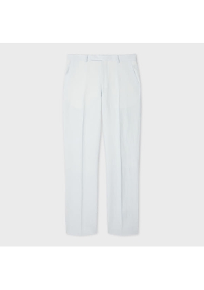 Paul Smith Tapered-Fit Pale Blue Linen Trousers