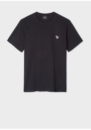 PS Paul Smith Navy Cotton Zebra Logo T-Shirt Blue