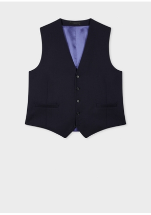 Paul Smith A Suit To Travel In - Navy Wool Waistcoat Blue