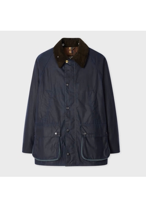 Paul Smith Loves Barbour Paul Smith loves Barbour - Night Sky Oversized Bedale Wax Jacket Blue