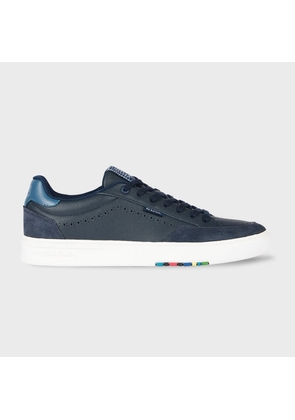 PS Paul Smith Navy Leather 'Hillstar' Trainers Blue