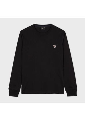 PS Paul Smith Black Zebra Logo Long-Sleeve T-Shirt