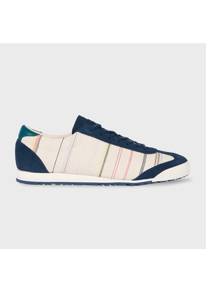 PS Paul Smith Embroidered Stripe 'Mestre' Trainers Blue