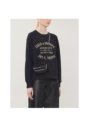 Womens Zadig&Voltaire Logo-Embellished Cotton-Jersey Sweatshirt