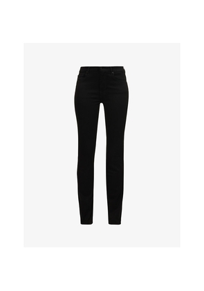 Womens 7 For All Mankind Roxanne Skinny Mid-Rise Stretch-Denim Jeans