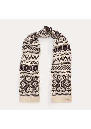 Wool Snowflake Scarf