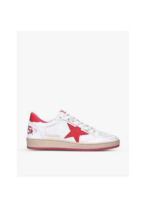 Womens Golden Goose Ball Star 10275 Leather Low-Top Trainers