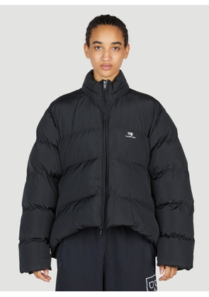 Balenciaga Shrunk Puffer Jacket - Woman Jackets Black Fr - 38